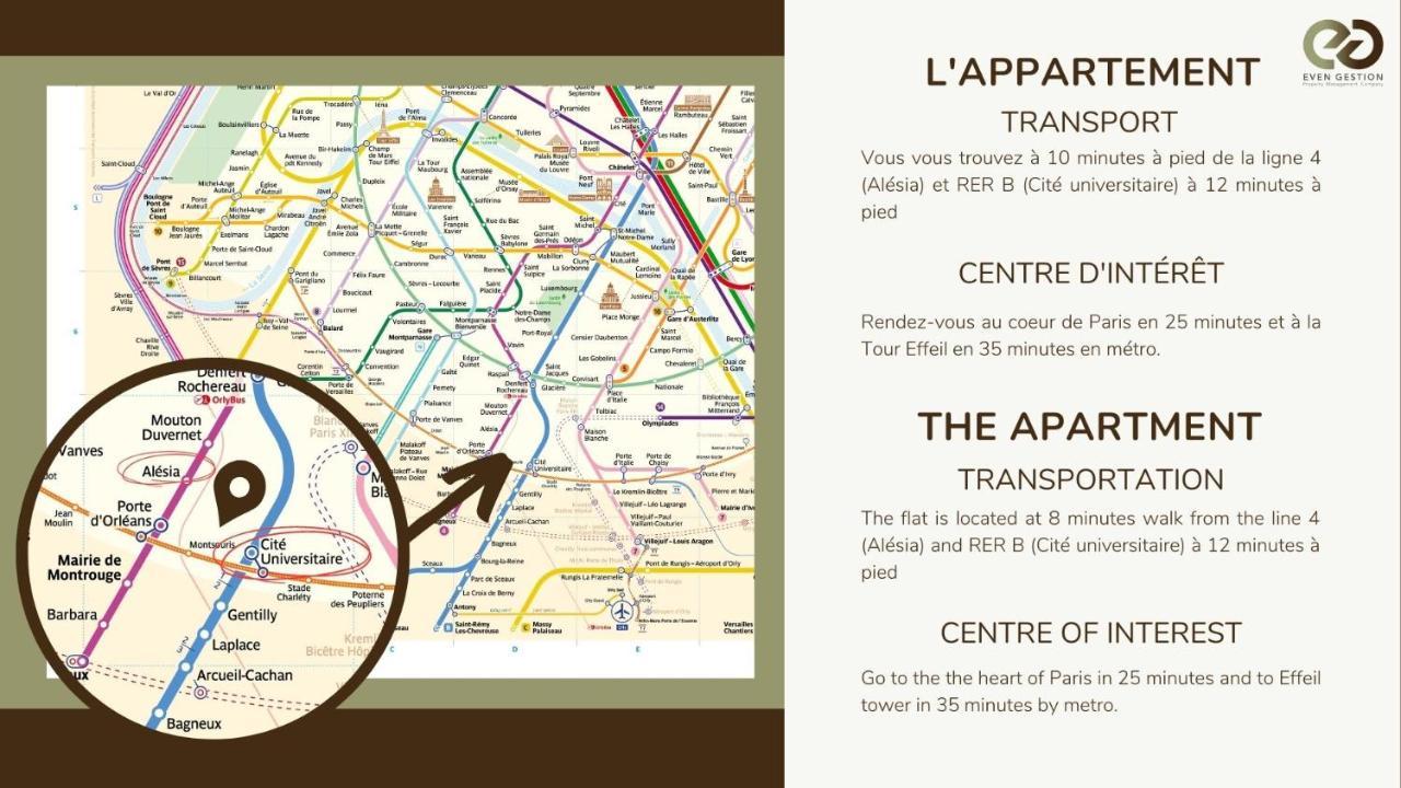 Cosy Independant Studio Proche Gare Et Jardin Paris Exterior photo